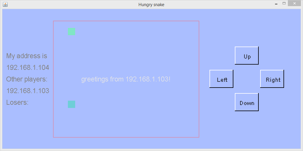 multi player hungry snake JVM